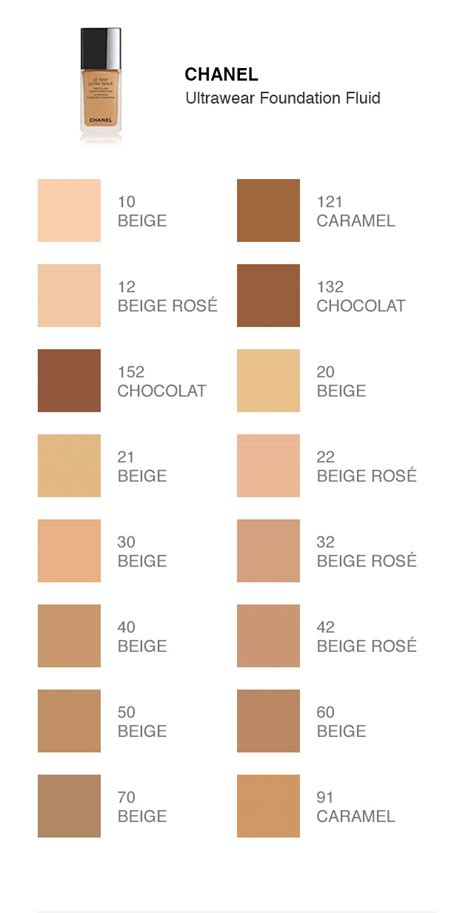 chanel foundation 50 beige|chanel foundation shade chart.